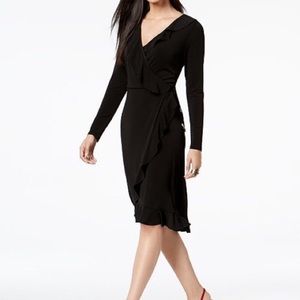 Thalia Sodi Ruffle Midi Dress